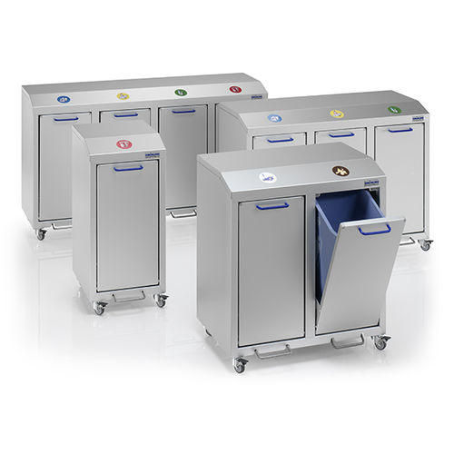 Aluminium-Abfallbehälter - G®-COLLECT X 2001 series - Gmöhling Transportgeräte GmbH - für städtische Produkte / für Haushaltsprodukte / für Papier