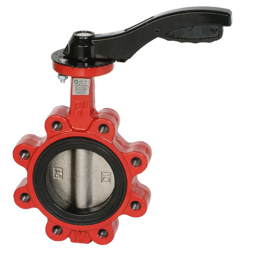 Absperrklappe - 124 TIFQ - Mival - Hebel / für Trinkwasser / Lug-Typ