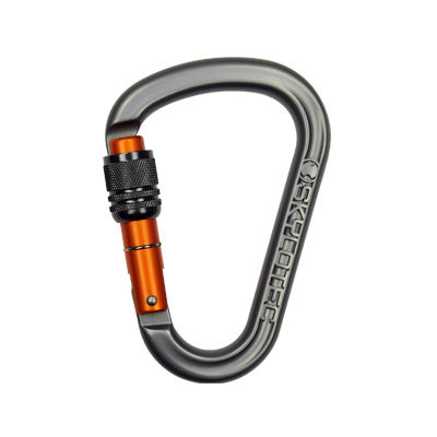 Karabiner mit Verriegelung - SKYLOTEC GmbH - Metall / asymmetrisch