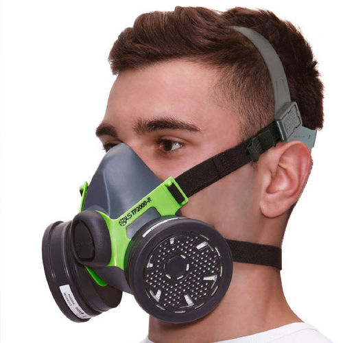 Halbgesichtsschutzmaske - TP2000 Vortex series - B.L.S. S.r.l. - Patronen / Zweifilter / mit Schraubverbindung