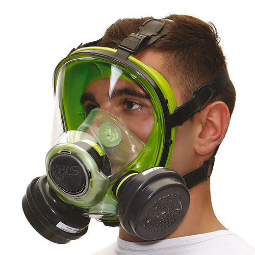 Vollgesichtsschutzmaske - 5000 b-lock series - B.L.S. S.r.l. - Patronen / Zweifilter / mit Bajonettanschluss