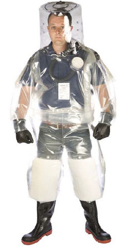 Chemikalienbeständiger Overall - L0064 - PPSGB - PVC / Polyurethan / für die Arbeit in Kernkraftwerken