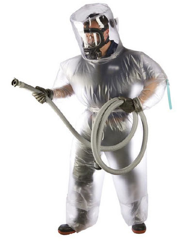 Chemikalienbeständiger Overall - NuPo - PPSGB - PVC / für die Arbeit in Kernkraftwerken / unisex