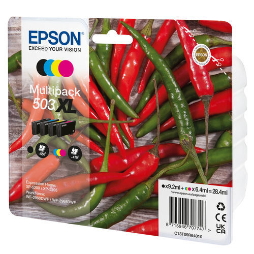Magenta-Tinte - 503XL - EPSON Europe - gelb / schwarz / blau