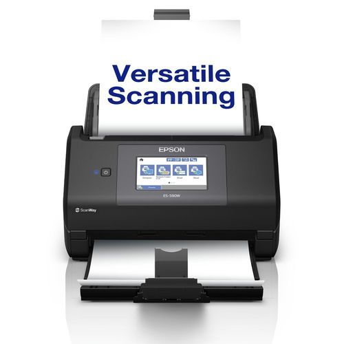 Hochgeschwindigkeits-Dokumentenscanner - ES-590W - EPSON Europe - Tast / Farb / drahtlos