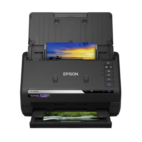 Hochgeschwindigkeits-Dokumentenscanner - FastFoto FF-680W - EPSON Europe - Farb / drahtlos / festinstalliert