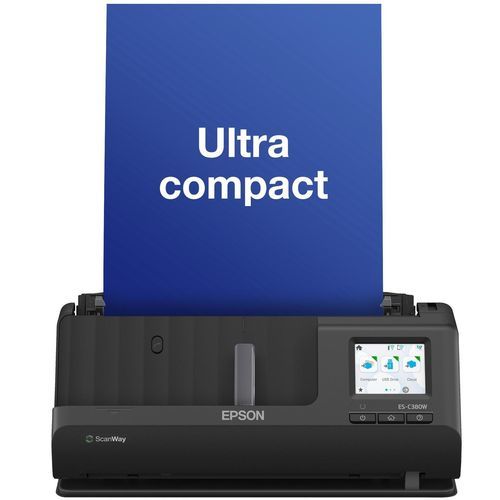 Tast-Dokumentenscanner - ES-C380W - EPSON Europe - Farb / drahtlos / kompakt