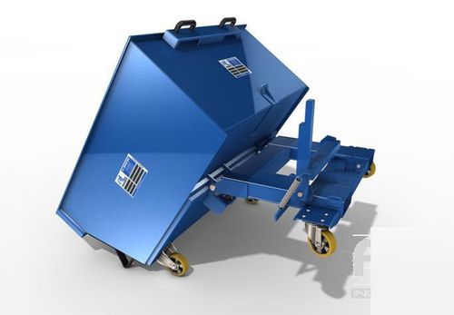 Kippbehälter für Müll - AL Industrie - für Wagen / Roll