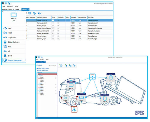 Programmiersoftware - MultiTool - Epec - Schnittstellen / Entwicklungs / Steuerung