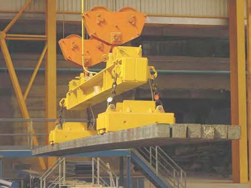 Elektro-Lasthebemagnet / für Metallbarren - WOKO - elektrisch geschaltet / rechteckig
