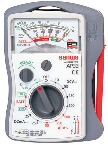 Analoges Multimeter - AP33 - Sanwa Electric Instrument - tragbar / Industrie