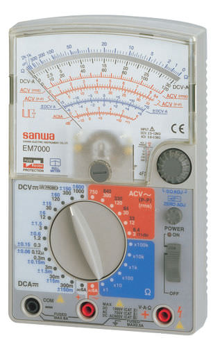 Analoges Multimeter - EM7000 - Sanwa Electric Instrument - tragbar / 1000 V / Industrie