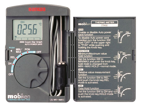 Fühler-Thermometer - TH3 - Sanwa Electric Instrument - digital / tragbar / Industrie