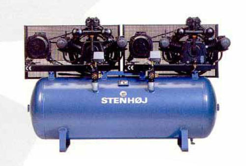 Kolbenkompressor - KA series - STENHØJ - Luft / mit Elektromotor / stationär