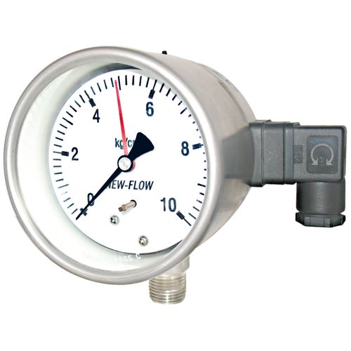 Manometer mit Zifferblatt-Anzeige - PIS5000    - Golden Mountain Enterprise - Gewinde / NPT 1/2 / Glas