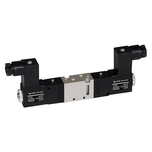 Pneumatik-Wegeventil / Schieber - MV1 series - Sommer-Technik - pneumatisch gesteuert / magnetbetrieben / 5/3-Wege
