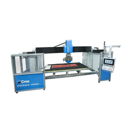 CNC-Brückensäge - brembana venkon - CMS S.p.A. - 5-Achs / für Keramik / für Stein