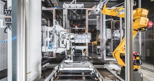 Roboter-Verbindungszelle - GROB-WERKE - für Industrieanwendungen / flexibel