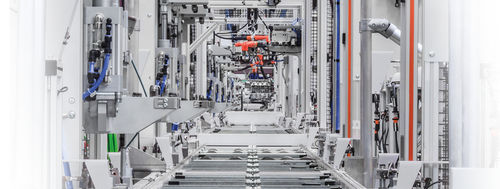 Automatisierte Montagelinie - GROB-WERKE - für Zylinderkopf