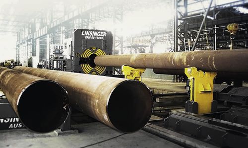 Stationäre Anfasmaschine - RFM Series - LINSINGER - für Rohrleitung
