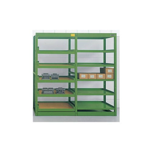 Regal für Materialumschlag - LOKOMA - pull-out / für schwere Lasten / Paletten