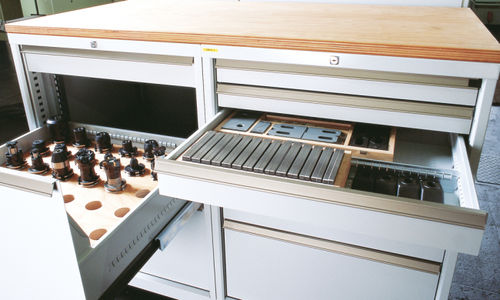 Holzwerkbank - CNC - LOKOMA - mit Schublade