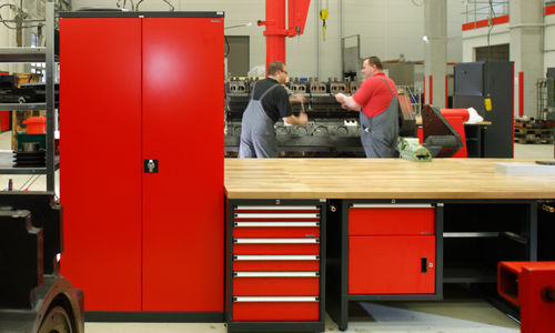 Schrank mit Schwingtür - FTS series  - LOKOMA - Lager / bodenstehend / Stahlblech