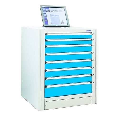 Lagerschrank - RS series - LOKOMA - auf Füßen / mit Schublade / mit Tür