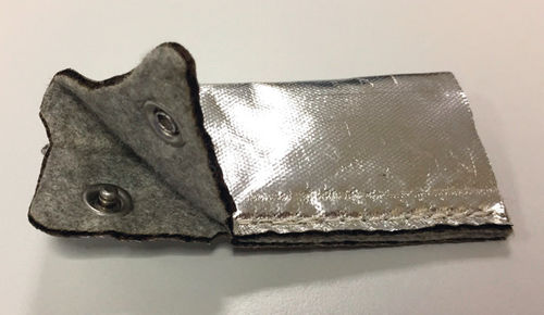 Thermoschutzhülle - ZETREFLECTFELT  3.5 - Sertim - Zipper Technik - Flach / für Elektrokabel / Silikon