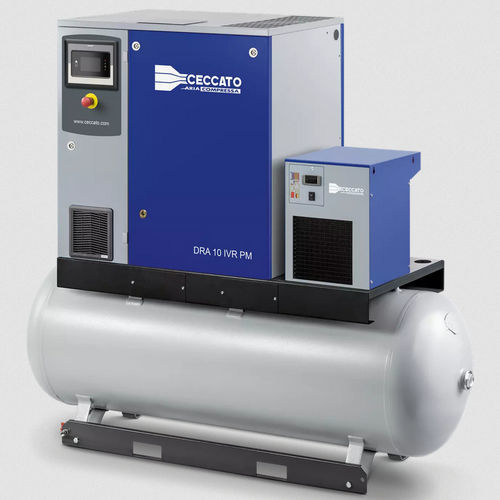 Schraubenkompressor - DRA 10 - 15 HP IVR PM series - Ceccato Aria Compressa - Luft / mit Elektromotor / stationär
