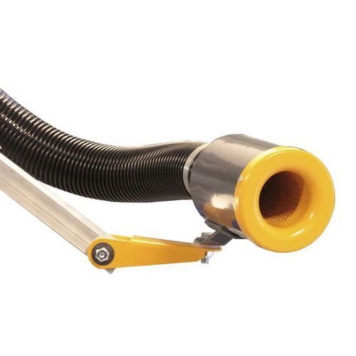 Festinstallierter Absaugarm - ASA HVU50, MINI-HV50 - Geovent - wandmontiert / elastisch / Staub