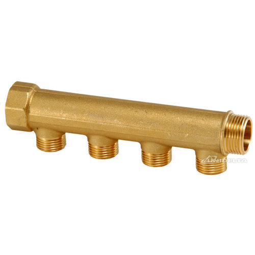 4-Wege-Verteilerblock - 4099 series - Unidelta S.p.A. - Messing / für Hochtemperatur-Anwendungen / für Verteilungszwecke
