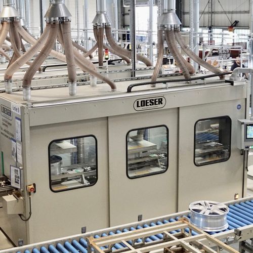 Entgratmaschine zur Endbearbeitung - FE RU ZD TU TO - LOESER GmbH - zum Bürsten / für Felgen / automatisch