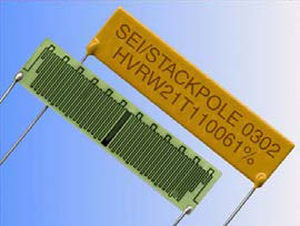 Dünnschichtwiderstand - HVR series - Stackpole Electronics - Hochspannung / SMD / mit Radialzapfen