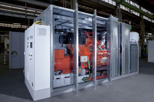 Gas-Stromaggregat - Lindenberg-Anlagen GmbH - dreiphasig / stationär / luftgekühlt