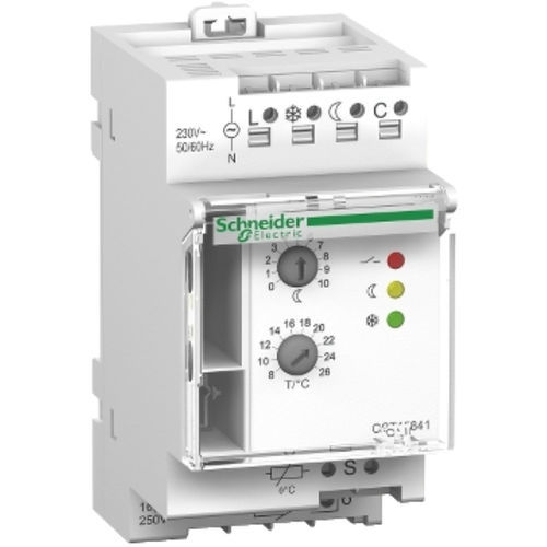 Elektronischer Thermostat - TH-THP - Schneider Electric - programmierbar / für DIN-Schiene / Frostschutz