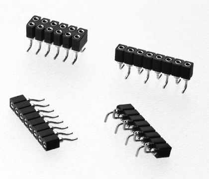 Innen-Stiftleiste - 100 - 150 V, 3 A, 2 mm | 7452 series  - W+P PRODUCTS - einreihig / gefräst / 2.00 mm (0.079")