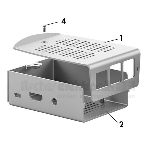 Einbaugehäuse - RSP 1 - Fischer Elektronik GmbH & Co. KG - rechteckig / Aluminium / Raspberry Pi