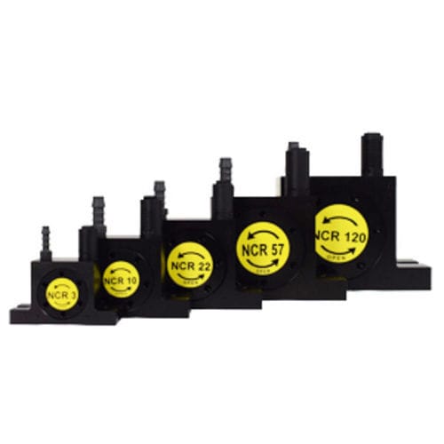 Pneumatischer Rüttler - NCR series - Netter Vibration - drehbar / Rollen / für Trichter