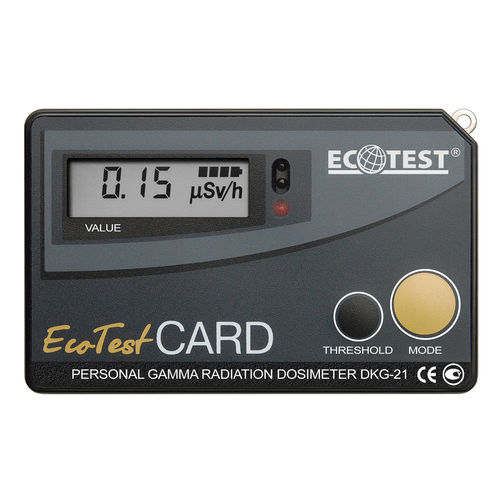 Gammastrahlendosimeter - DKG-21 EcotestCARD - Sparing-Vist Center - persönlich