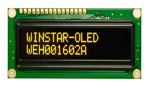 OLED-Display - Plus Opto - 17 Segmente / zweizeilig / mit integrierter Elektronik