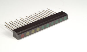 LED-Bargraph - LA09B-10 Series - Plus Opto - für Leiterplatten