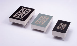 LED-Display - Plus Opto - alphanumerisch / 16-Segment / einstellig