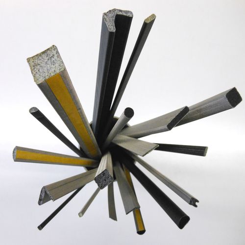 Dichtung mit leitfähigem Gewebeüberzug auf Polyurethanschaum - FS/FD Series - Temas Engineering - Lippen / Schaumstoff / Stoff