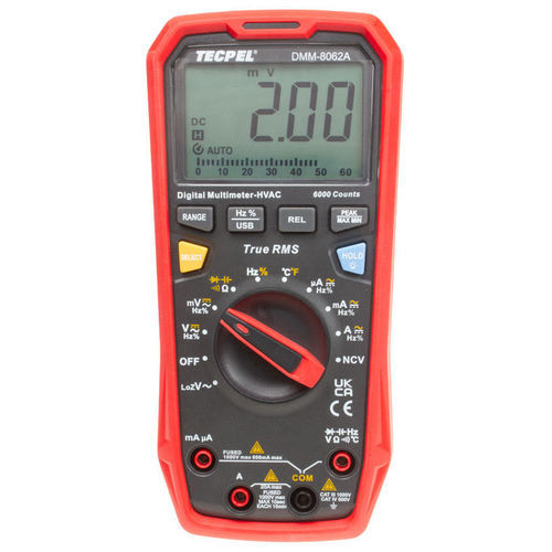 Digitales Multimeter - DMM-8062A - Tecpel Co., Ltd. - tragbar / 1000 V / 10 A