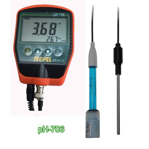 Tragbares pH-Messgerät - pH-706 - Tecpel  Co., Ltd. - Prozess / Einstichelektrode