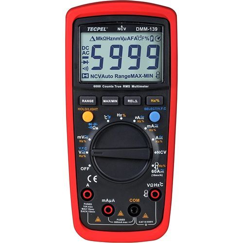 Digitales Multimeter - DMM-139 - Tecpel  Co., Ltd. - tragbar / 600 V / 10 A