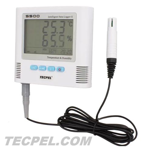 Datenlogger / Feuchtigkeit und Temperatur - TR-S500 - Tecpel  Co., Ltd. - USB / mit LCD-Display / für Lebensmittelanwendungen