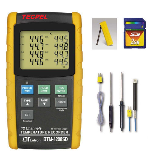 Temperatur-Datenlogger - BTM-4208SD - Tecpel  Co., Ltd. - USB / RS-232 / mit LCD-Display