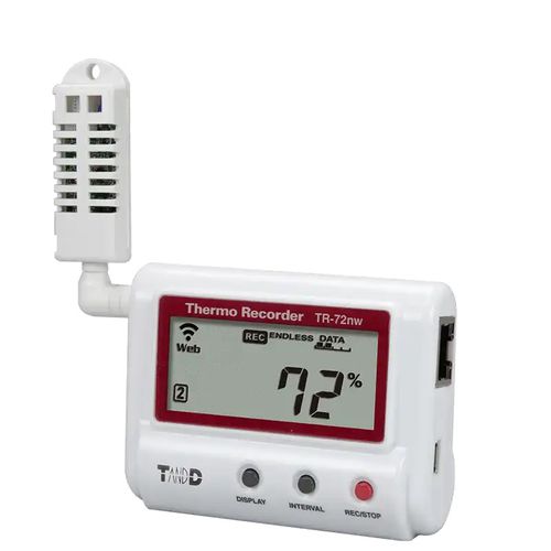 Datenlogger / Feuchtigkeit und Temperatur - TR-72nw - Tecpel  Co., Ltd. - USB / mit LCD-Display / batteriebetrieben
